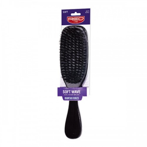 Red Professional Boar Soft Wave Brush BOR03